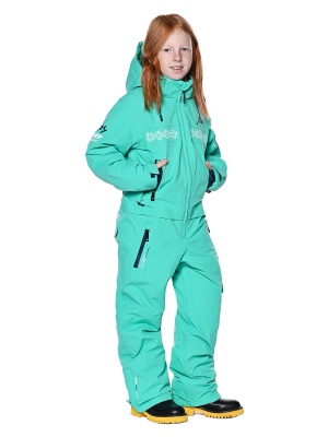 SNOW HEADQUARTER Горнолыжный комбинезон для девочки T-9061 Мятный фото в интернет-магазине FrontFlip.Ru