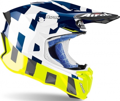 AIROH шлем кросс TWIST 2.0 FRAME BLUE GLOSS фото в интернет-магазине FrontFlip.Ru
