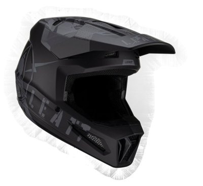 Мотошлем Leatt Moto 2.5 Helmet Stealth фото в интернет-магазине FrontFlip.Ru