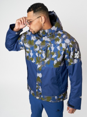 Спортивная куртка мужская зимняя темно-синего цвета 78015TS фото в интернет-магазине FrontFlip.Ru
