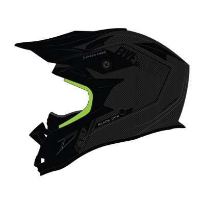 Шлем 509 Altitude Carbon 3K Fidlock (ECE) Black Ops Lime фото в интернет-магазине FrontFlip.Ru