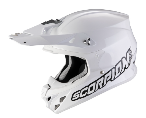 [SCORPION EXO] Мотошлем VX-16 EVO AIR SOLID, цвет Белый/Белый фото в интернет-магазине FrontFlip.Ru