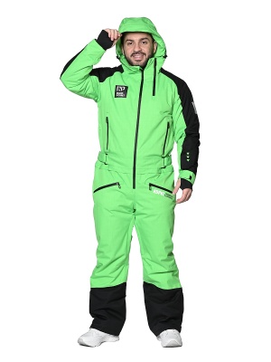 SNOW HEADQUARTER Горнолыжный мужской комбинезон A-89030 Салатовый фото в интернет-магазине FrontFlip.Ru