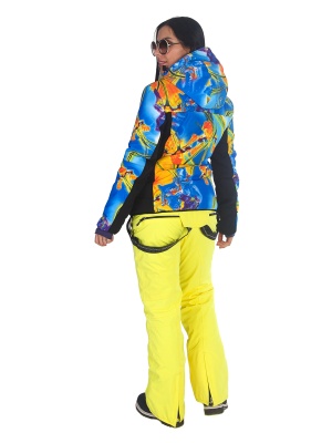 SNOW HEADQUARTER Снегоходная куртка женская B-8692 Сине-желтый фото в интернет-магазине FrontFlip.Ru