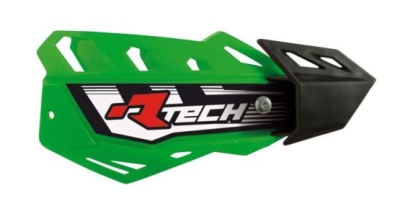 RTech Защита рук FLX зеленая с крепежом (moto parts) фото в интернет-магазине FrontFlip.Ru