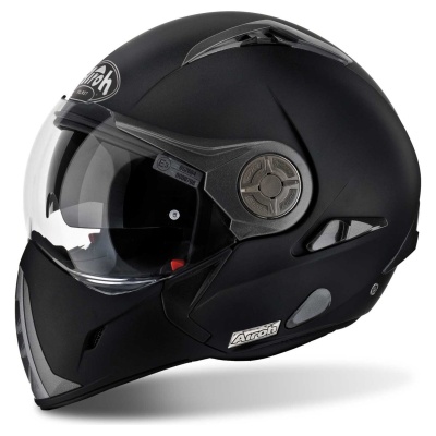 AIROH шлем трансформер J-106 BLACK MATT фото в интернет-магазине FrontFlip.Ru