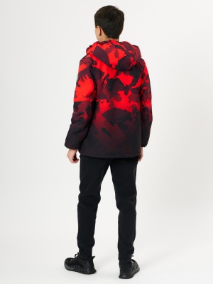 Куртка демисезонная для мальчика красного цвета 168Kr фото в интернет-магазине FrontFlip.Ru