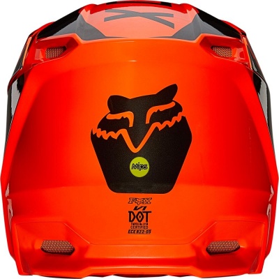 Мотошлем Fox V1 Revn Helmet Flow Orange фото в интернет-магазине FrontFlip.Ru