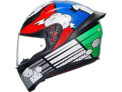 AGV Шлем K-1 E2206 BANG MATT ITALY/BLUE фото в интернет-магазине FrontFlip.Ru