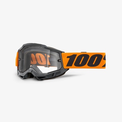 Очки 100% Accuri 2 Enduro Moto Orange / Clear фото в интернет-магазине FrontFlip.Ru