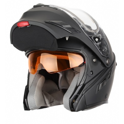 Снегоходный шлем модуляр с электростеклом MODE2 черный матовый фото в интернет-магазине FrontFlip.Ru