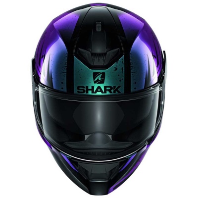 [SHARK] Мотошлем D-SKWAL 2 DHARKOV, цвет Черный/Фиолетовый фото в интернет-магазине FrontFlip.Ru