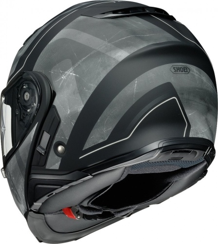 SHOEI Мотошлем NEOTEC II JAUNT черно-серо-серебристый, TC-5 фото в интернет-магазине FrontFlip.Ru