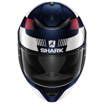 Шлем SHARK SPARTAN 1.2 STRAD MAT Blue/White/Red фото в интернет-магазине FrontFlip.Ru