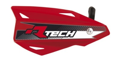 RTech Защита рук Vertigo красная с крепежом (moto parts) фото в интернет-магазине FrontFlip.Ru
