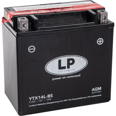 Аккумулятор Landport YTX14L-BS, 12V, AGM фото в интернет-магазине FrontFlip.Ru
