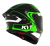 [KYT] Мотошлем TT-REVO OVERTECH, цвет Черный/Зеленый фото в интернет-магазине FrontFlip.Ru