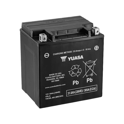 YUASA   Аккумулятор  YIX30L-BS с электролитом фото в интернет-магазине FrontFlip.Ru