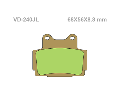 VESRAH Тормозные колодки  VD-240JL  (209) фото в интернет-магазине FrontFlip.Ru
