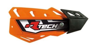 RTech Защита рук FLX оранжевая с крепежом (moto parts) фото в интернет-магазине FrontFlip.Ru