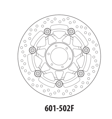 GOLDfren Диск тормозной передний (moto parts) 601-502F фото в интернет-магазине FrontFlip.Ru