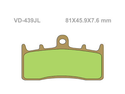 VESRAH Тормозные колодки  VD-439JL  (328) фото в интернет-магазине FrontFlip.Ru