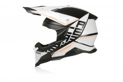 Шлем Acerbis X-RACER VTR White/Black фото в интернет-магазине FrontFlip.Ru