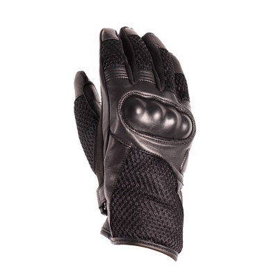Перчатки (дорожные) женские INFLAME CAPRICE, кожа+сетка, цвет черный фото в интернет-магазине FrontFlip.Ru