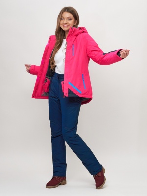 Горнолыжный костюм женский розового цвета 051911R фото в интернет-магазине FrontFlip.Ru