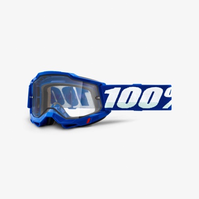 Очки 100% Accuri 2 Enduro Moto Blue / Clear фото в интернет-магазине FrontFlip.Ru