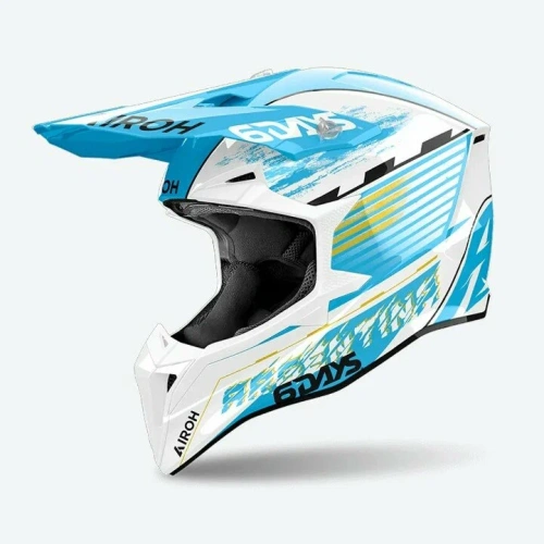 Мотошлем AIROH WRAAAP SIXDAYS ARGENTINA 2023 GLOSS ECE 22.06 фото в интернет-магазине FrontFlip.Ru