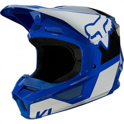 Мотошлем Fox V1 Oktiv Helmet Blue фото в интернет-магазине FrontFlip.Ru