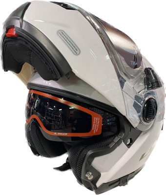 Шлем для снегохода с подогревом LS2 FF325 белый фото в интернет-магазине FrontFlip.Ru