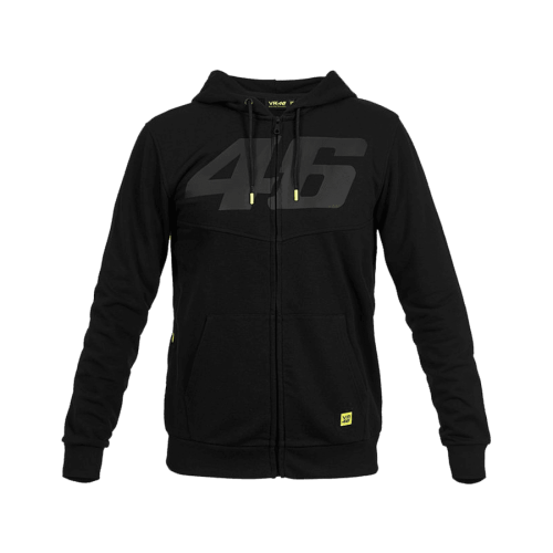 VR46 Худи Core 46 tone on tone мужск.черн фото в интернет-магазине FrontFlip.Ru