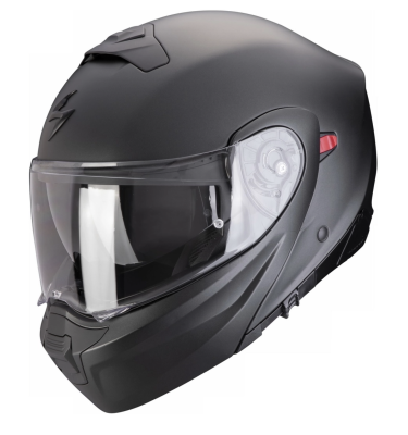 [SCORPION EXO] Мотошлем EXO-930 EVO SOLID, цвет Черный Матовый фото в интернет-магазине FrontFlip.Ru