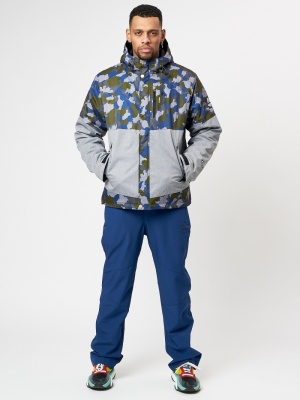 Спортивная куртка мужская зимняя серого цвета 78015Sr фото в интернет-магазине FrontFlip.Ru
