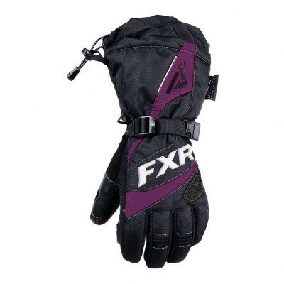 Перчатки FXR Fusion с утеплителем Black/Plum фото в интернет-магазине FrontFlip.Ru