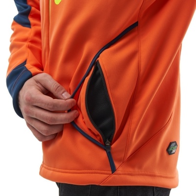 Dragonfly Куртка мужская с капюшоном Explorer 2.0 Orange Ocean фото в интернет-магазине FrontFlip.Ru