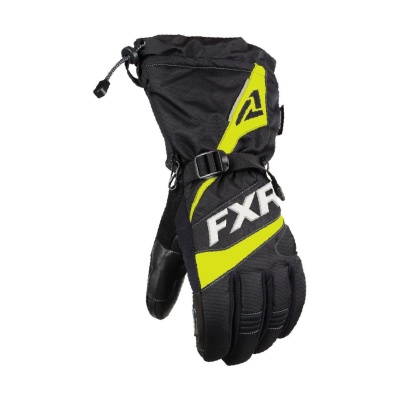 Перчатки FXR Fuel с утеплителем Black/Hi Vis фото в интернет-магазине FrontFlip.Ru