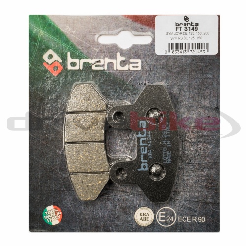 [BRENTA] Тормозные колодки FT 3149 Organic фото в интернет-магазине FrontFlip.Ru